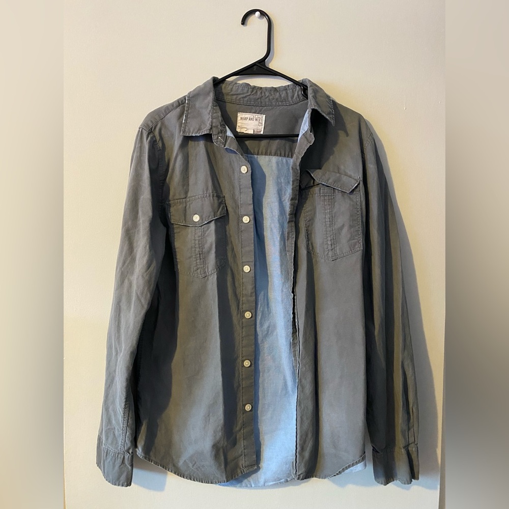 Warp & Weft Men’s gray button down